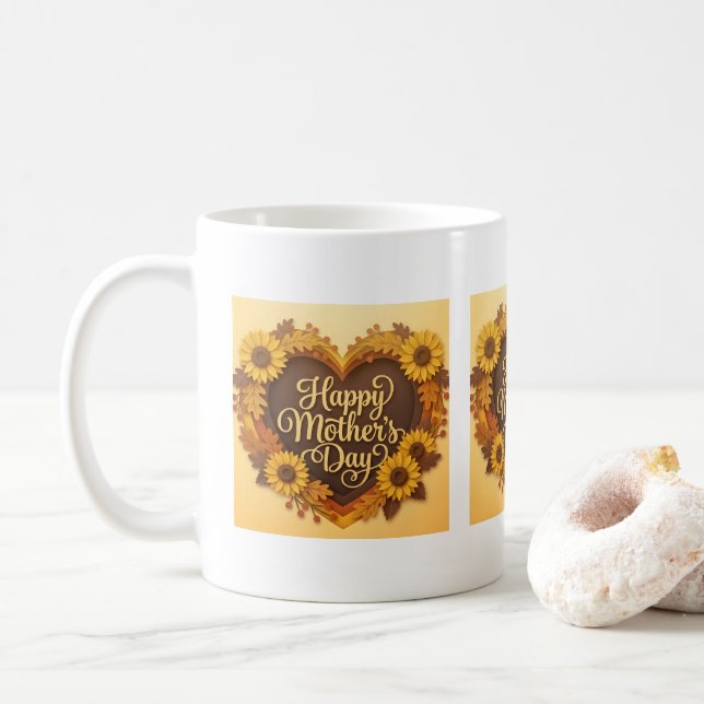 Caneca De Café Feliz Dia das Mães Adorável (Com Donut)