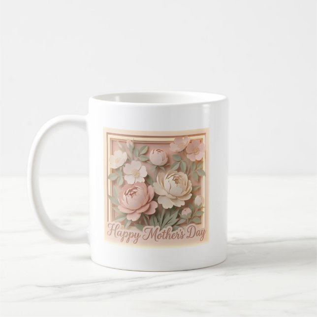 Caneca De Café Feliz Dia das Mães Adorável (Esquerda)