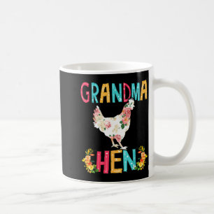 Caneca De Café Feliz dia das mães avó orgulhosa floral frango ela