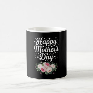 Caneca De Café Feliz Dia das Mães Floral Fofo Mamãe Avó Esposa