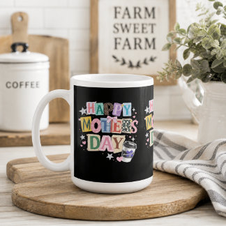 Caneca De Café Feliz dia das mães, gratidão mamãe