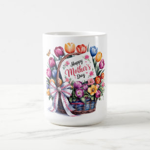 Caneca De Café Feliz Dia das Mães, Mãe Linda