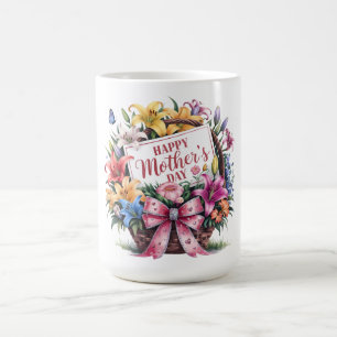 Caneca De Café Feliz Dia das Mães, Mãe Linda