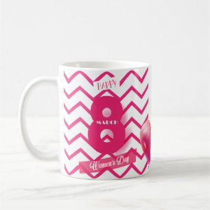 Caneca De Café Feliz dia das mulheres! 8 de março Feriado Interna