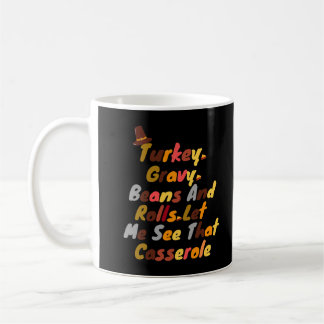 Caneca De Café Feliz Dia de Ação de Graças à Turquia Camiseta Eng