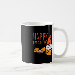 Caneca De Café Feliz Dia de Ação de Graças Gnome Pumpkin Fall Men