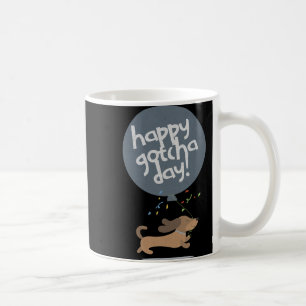 Caneca De Café Feliz Dia de Adoção do Cachorro Novo Filhote Anive