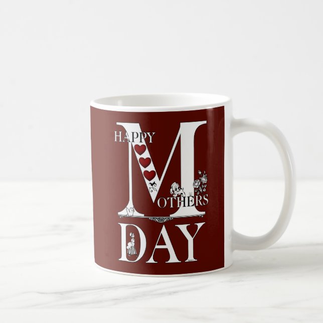 Caneca De Café Feliz dia de as mães Classic Mug (Direita)