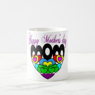 Caneca De Café Feliz dia de as mães para minha mãe