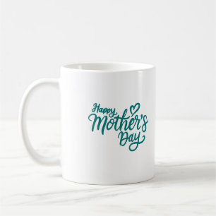 Caneca De Café Feliz Dia de as mães Verde