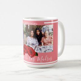 Caneca De Café Feliz Día de Las Madres Rosa Soft Coral