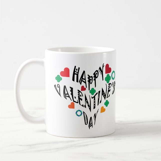 Caneca De Café Feliz dia de os namorados (Esquerda)