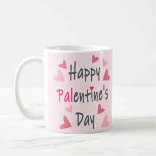 Caneca De Café Feliz Dia de os namorados de Palentino