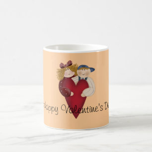Caneca De Café Feliz dia de os namorados do país Mug