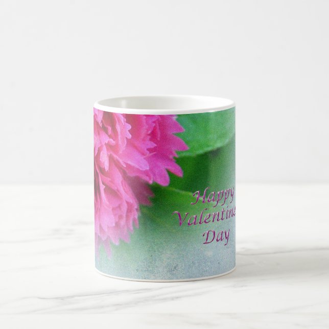 Caneca De Café feliz dia de os namorados rosa (Centro)