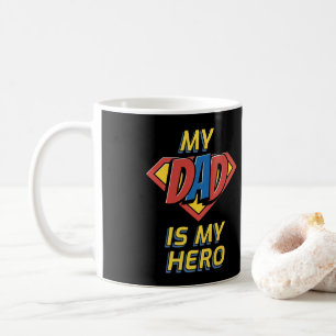 Caneca De Café Feliz Dia de os pais Meu Pai É Meu Herói