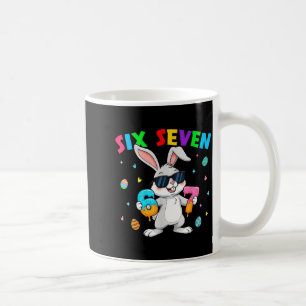 Caneca De Café Feliz dia de Páscoa 67 coelho seis sete engraçado