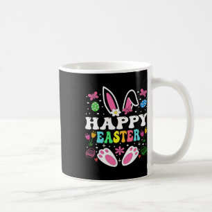 Caneca De Café Feliz Dia de Páscoa, Caça de Ovos Coloridos Fofos