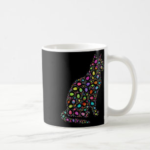 Caneca De Café Feliz Dia de Páscoa Gatos Ovos Engraçado Correspon