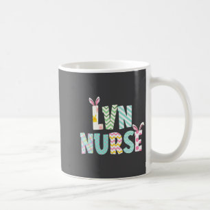 Caneca De Café Feliz Dia de Páscoa Lvn Enfermeira Orelhas de Coel