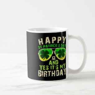 Caneca De Café Feliz Dia de São Patrício Aniversário Saint Paddys