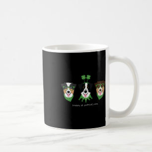 Caneca De Café Feliz Dia de São Patrício Cachorros Australian She