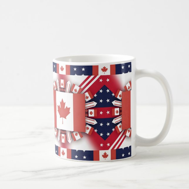 Caneca De Café Feliz Dia do Canadá (Direita)