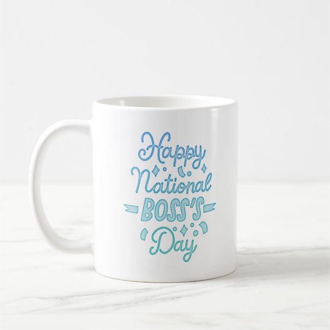 CANECA DE CAFÉ FELIZ DIA DO CHEFE NACIONAL (Esquerda)