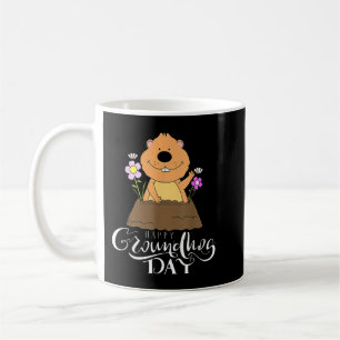 Caneca De Café Feliz Dia do Groundhog 2021 Homens Felizes do Grou