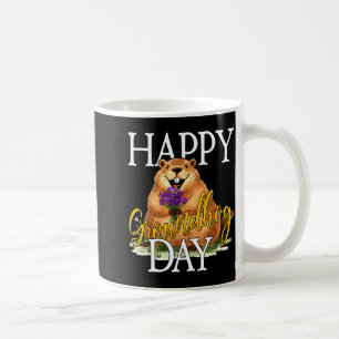 Caneca De Café Feliz Dia do Groundhog, Meme Engraçado do Groundho