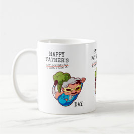 Caneca De Café Feliz Dia do Pai Farturento Piada Engraçada de Far