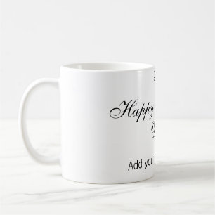 Caneca De Café Feliz dia dos namorados nome data mensagem simples