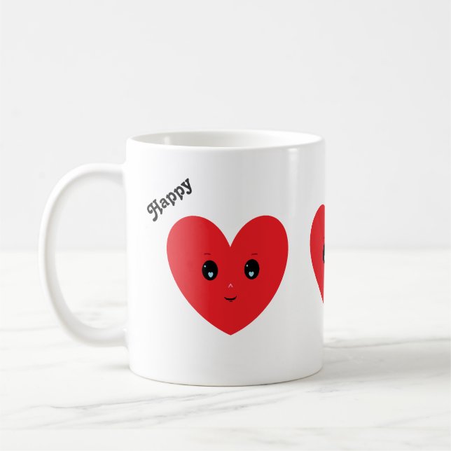 Caneca De Café Feliz Dia dos Namorados Querido (Esquerda)