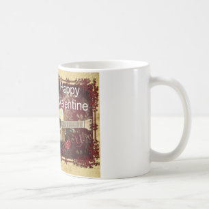 Caneca De Café Feliz Dia dos Namorados Sintoniza no meu coração