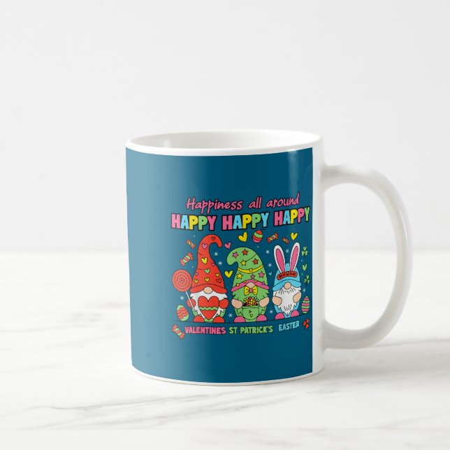 Caneca De Café Feliz Dia dos Namorados St Patrick Páscoa Feliz Fe (Direita)