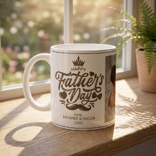 Caneca De Café Feliz Dia dos Pais Café com Foto do Papai