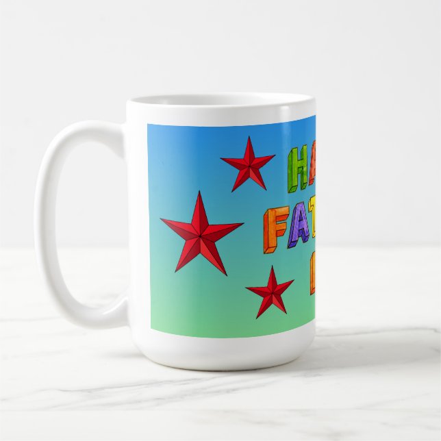 Caneca De Café Feliz Dia dos Pais Estrela (Esquerda)
