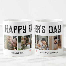 Caneca De Café Feliz Dia dos Pais Presente Personalizado de 5 Fot