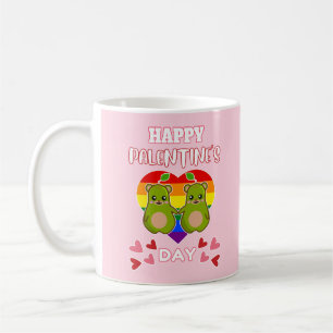 Caneca De Café FELIZ DIA DOS PALS Cute Casal de Ursos de Pera LGB
