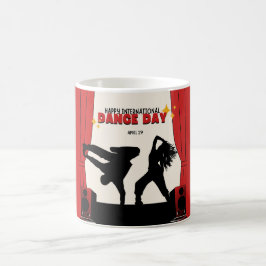 Caneca De Café Feliz Dia Internacional da Dança | Dia Mundial da