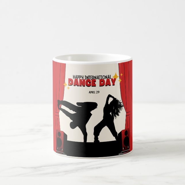 Caneca De Café Feliz Dia Internacional da Dança | Dia Mundial da  (Centro)