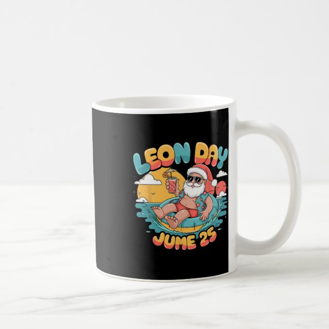 Caneca De Café Feliz Dia Leon Papais noeis Verão Mais 6 Meses Par (Direita)