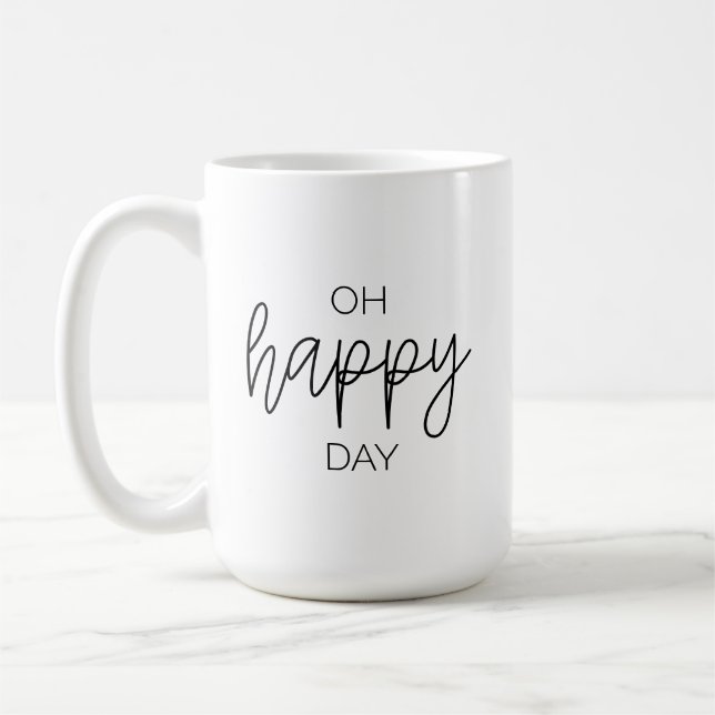 Caneca De Café Feliz Dia Mug (Esquerda)