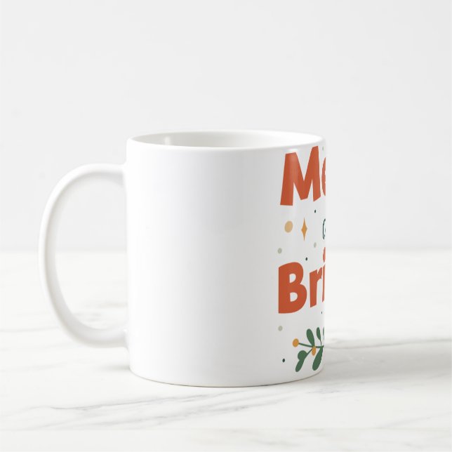 Caneca De Café Feliz e Brilho (Esquerda)