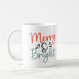 Caneca De Café Feliz e Natal brilhante