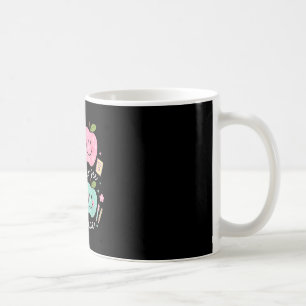 Caneca De Café Feliz em Ver o Rosto Hippie Sorrir de Volta à Esco
