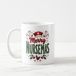Caneca De Café Feliz Enfermeira Natalícia Personalizada – Férias 