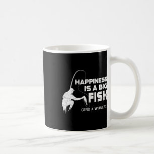 Caneca De Café Feliz Felicidade Vintage é um grande peixe e uma t
