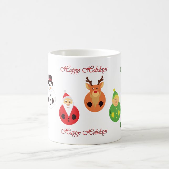 Caneca De Café Feliz Férias! (Centro)