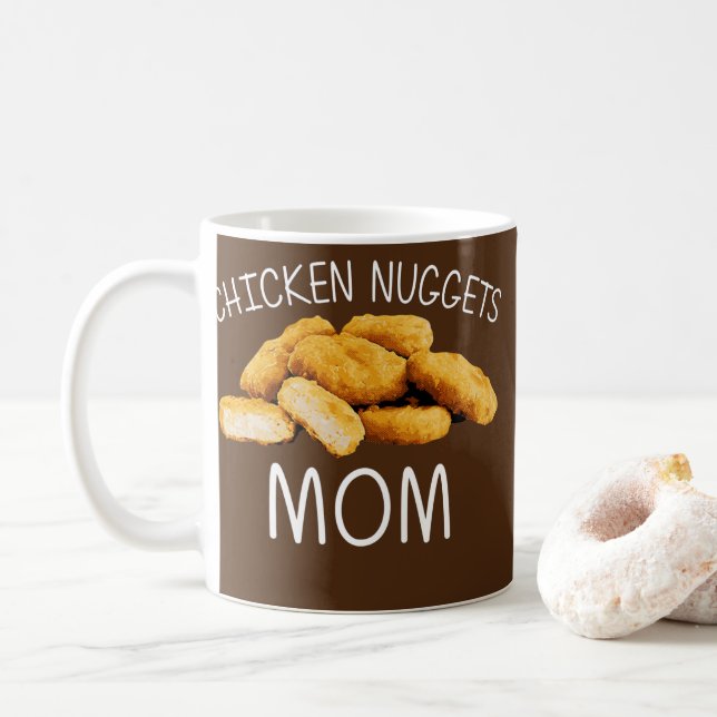 Caneca De Café Feliz Galinha Presente Para Mamãe, Nuggets (Com Donut)